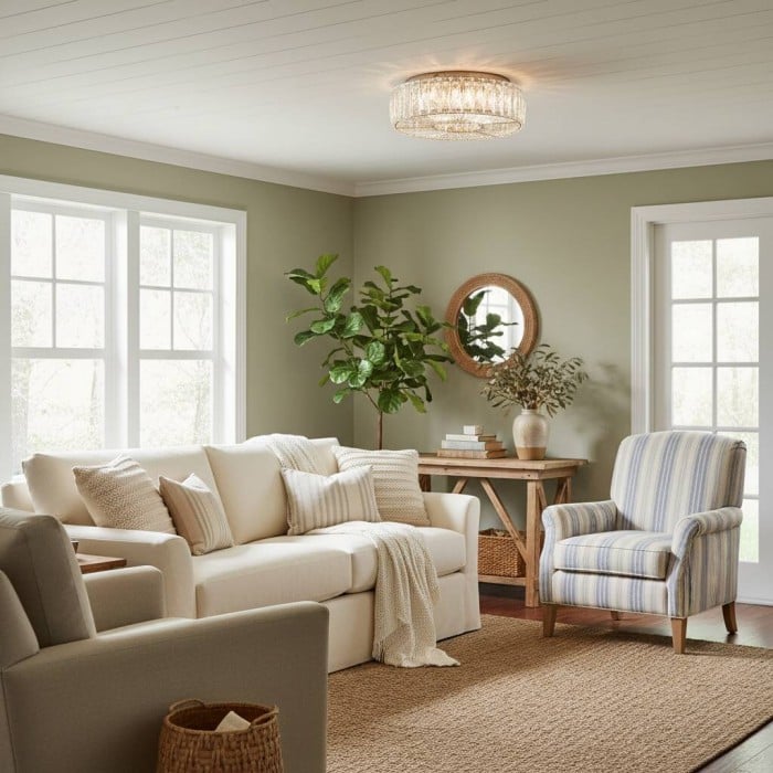 Plafonnier rond Glomar en verre - Finition verre et métal moderne pour espaces de vie HL2332