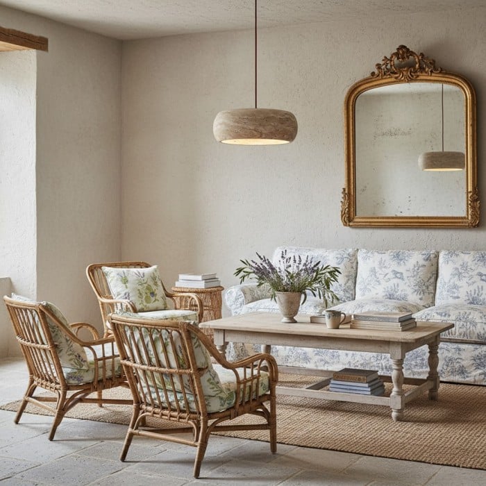 Kairis Travertine Natural Stone Pendant Light - Vintage Style Lighting for Dining and Living Spaces HL2343