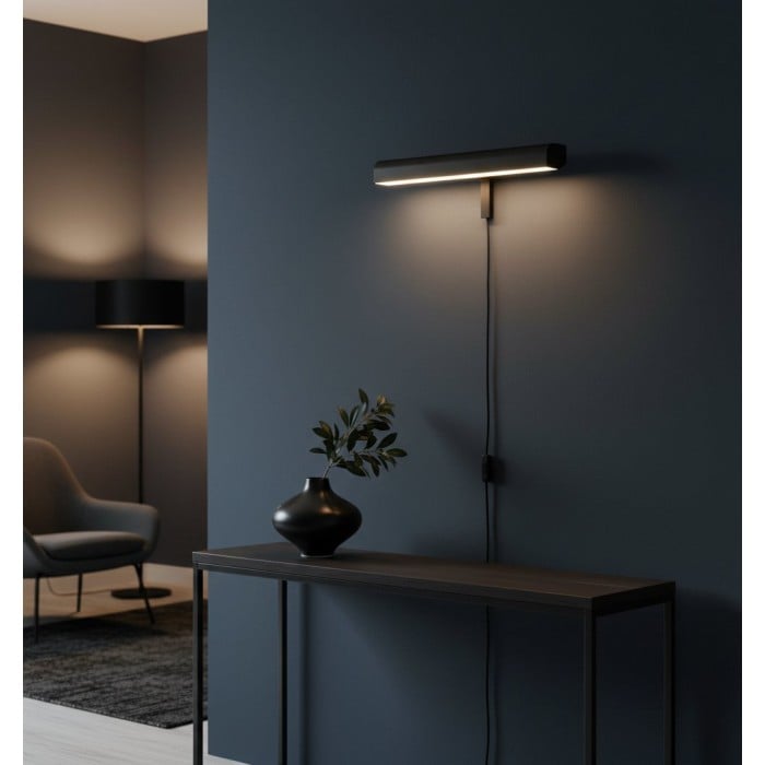 Lámpara de galería metálica Libris: diseño estilizado para exhibiciones de arte en casa HL2369