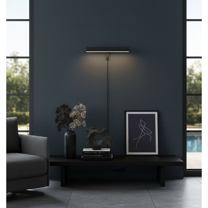 Lámpara de galería metálica Libris: diseño estilizado para exhibiciones de arte en casa HL2369