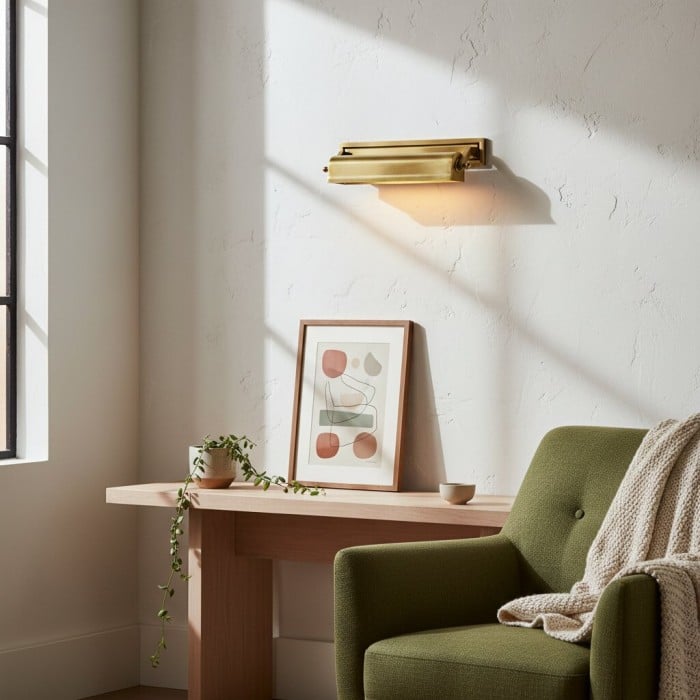 Applique murale Libris - Lampe murale en métal d'inspiration vintage avec une silhouette classique pour chambre ou coin lecture