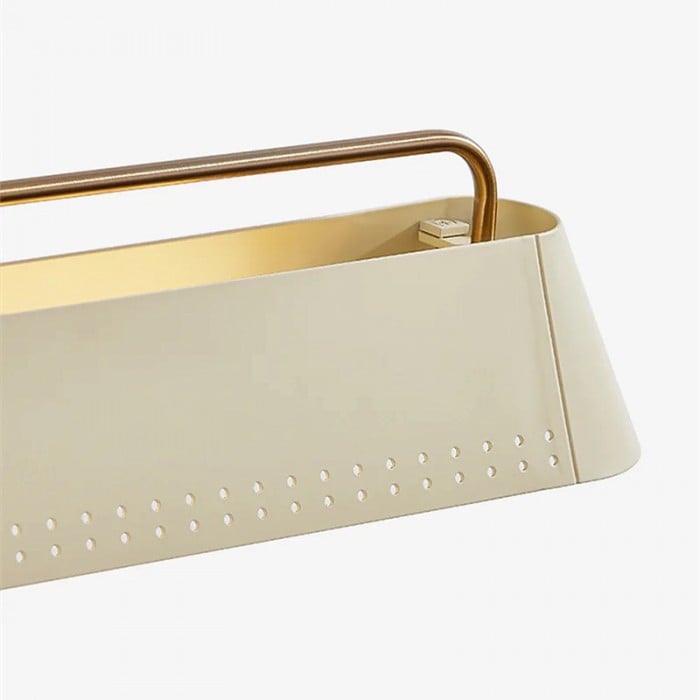 Libris väggmonterad tavellampa - Modern stålram med mjuk sandfärgad skärm för entré och matsal HL2378