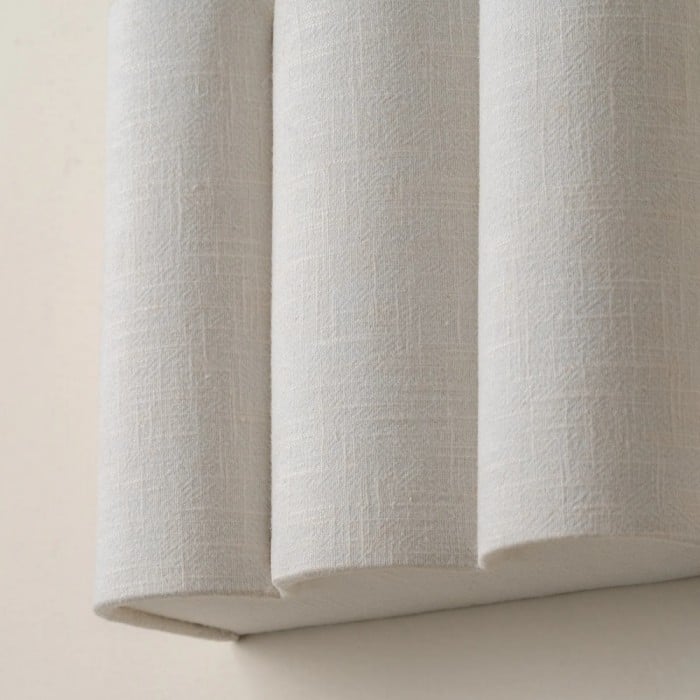 Linbron Vägglampa i linne med naturlig tygskärm, modern vägglampa för sovrum HL2283