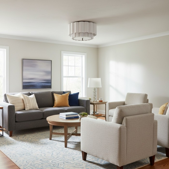 Lámpara de techo moderna Linbron Flush Lighting con pantalla de lino festoneado y acabado en bronce para comedor HL2284