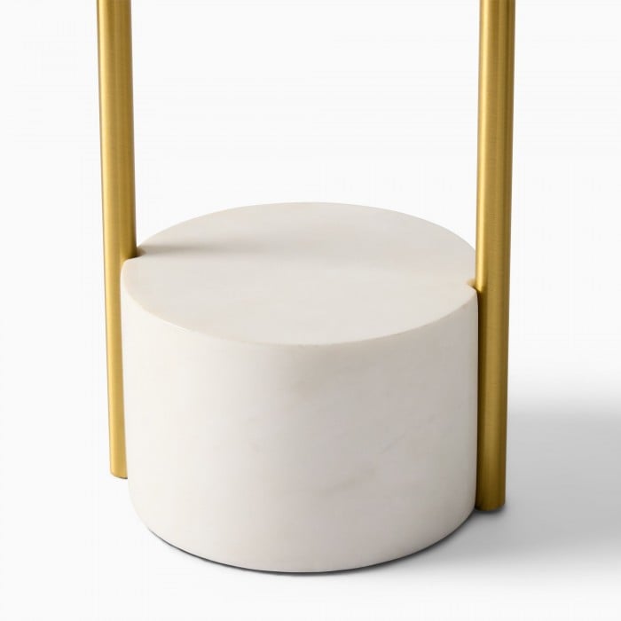 Luma Minimalistische Industriële Tafellamp en Vloerlamp – Metalen Frame met Zachte Stoffen Kap voor Thuis en Kantoor HL2400