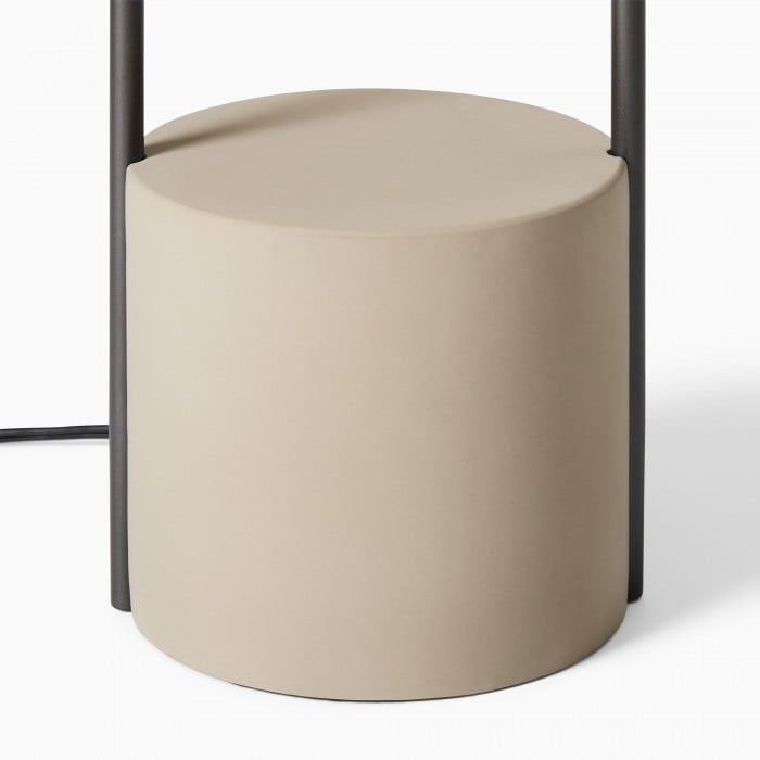 Luma Minimalistische Industriële Tafellamp en Vloerlamp – Metalen Frame met Zachte Stoffen Kap voor Thuis en Kantoor HL2400