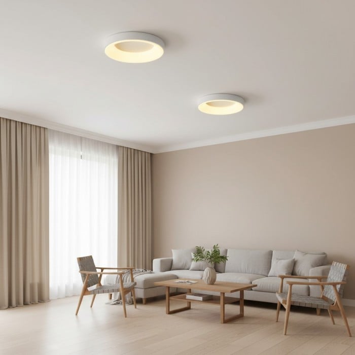 Lumiflexa Modern Round Ceiling Light Acrylic Shade for Bedroom and Hallways HL2319