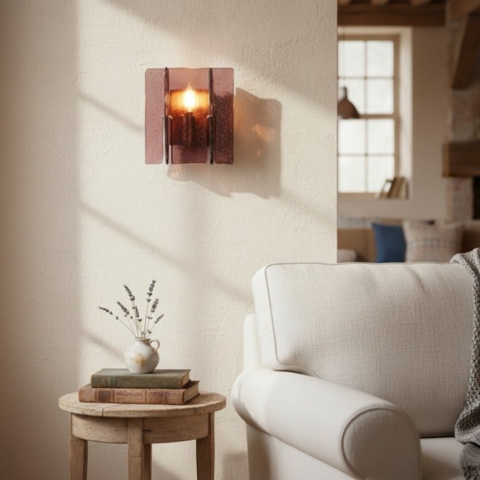 Lumiridge Modern Wall Light – Minimalist Design Metal Glass Fixture for Living Room HL2352