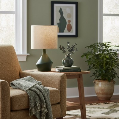 Lumo Modern Asymmetrisk Bordlampa - Konstnärlig Keramisk Stämningsbelysning för Moderna Hem och Kontor HL2289