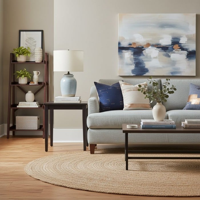 Mello Contemporary Table Lamp - Textured Ceramic Base for Living Room and Office HL2287