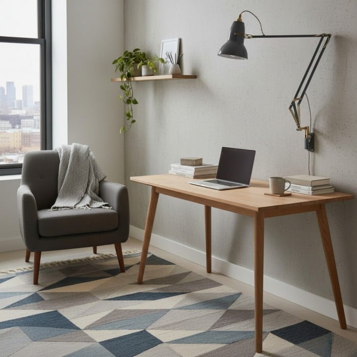 Modryx Adjustable Modern Wall Lamp with Bracket Sleek Aluminium Shade for Living Space HL2356