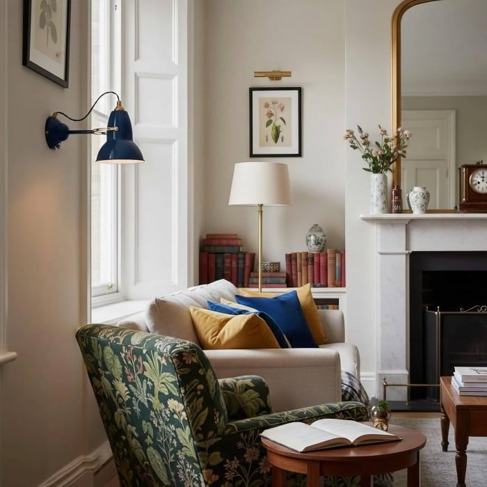 Modryx Industriell Metallvägglampa - Retroinspirerad Vägglampa med Justerbar Arm För Sängbord & Läsning HL2359