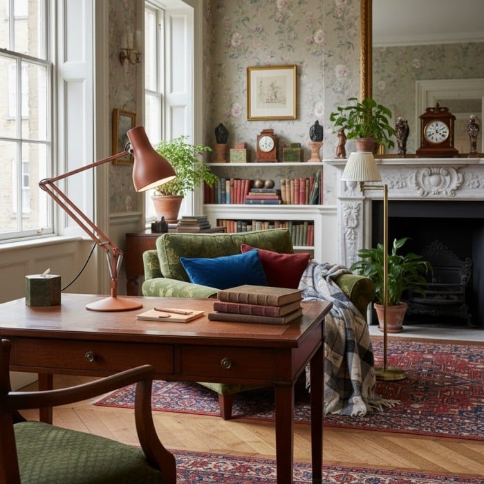 Modryx Nowoczesna, regulowana lampa biurkowa – ponadczasowa lampa robocza do domowego biura HL2325