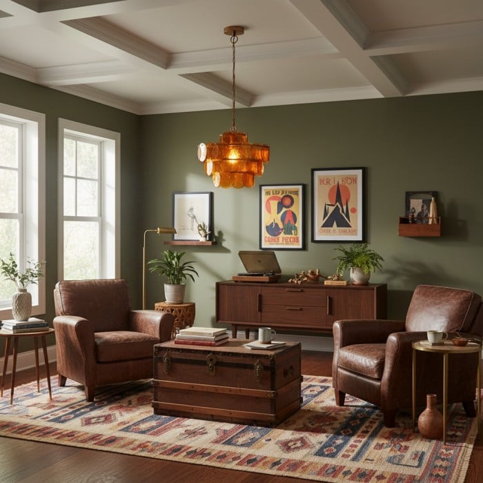 Morien Färgglad Skivformad Pendellampa - Konstnärlig Pendellampa i Glas och Metall för Matsal eller Sovrum HL2299