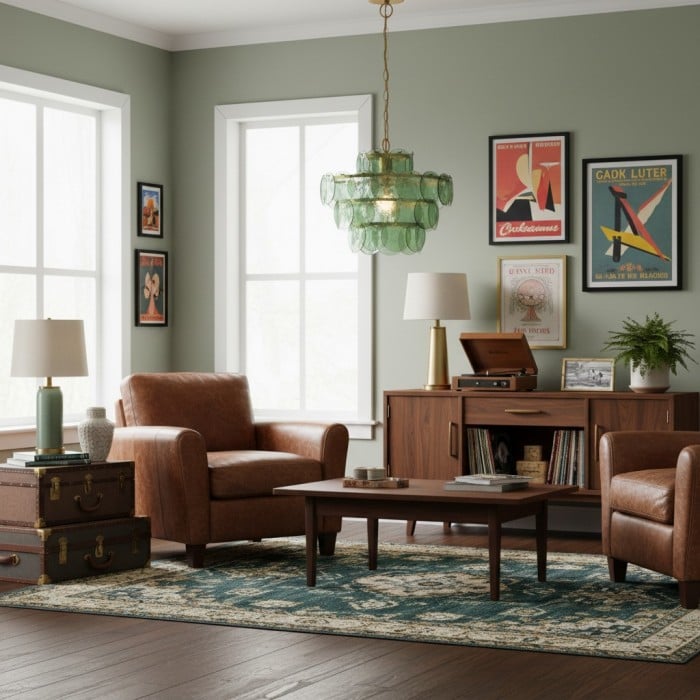 Morien Färgglad Skivformad Pendellampa - Konstnärlig Pendellampa i Glas och Metall för Matsal eller Sovrum HL2299