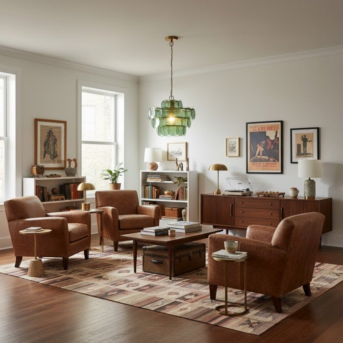 Morien Färgglad Skivformad Pendellampa - Konstnärlig Pendellampa i Glas och Metall för Matsal eller Sovrum HL2299