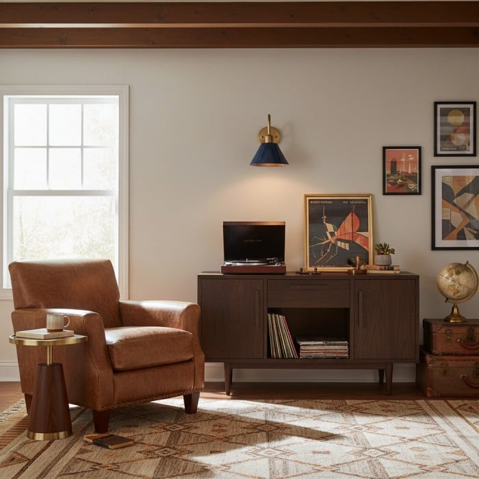 Narix taps toelopende metalen wandlamp - Strak industrieel ontwerp in eigentijdse stijl voor slaapkamer en woonkamer HL2333