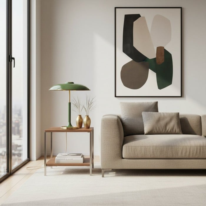 Lampa stołowa Nera – nowoczesna lampa stołowa o designerskim designie i czystych liniach do domowego biura HL2387