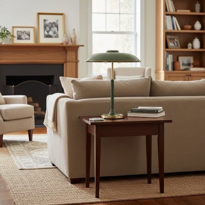 Lampa stołowa Nera – nowoczesna lampa stołowa o designerskim designie i czystych liniach do domowego biura HL2387