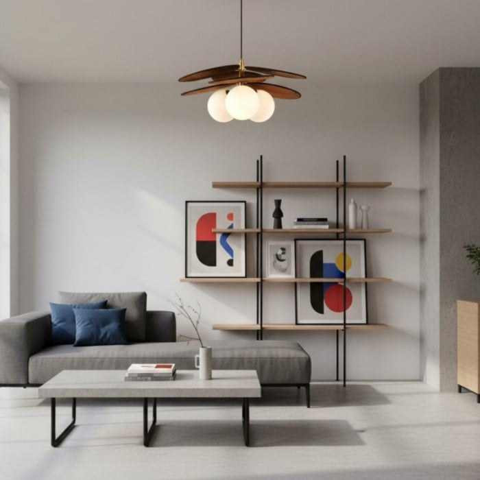 Orrise Artistic Layered Petal Pendant Light - Natural Inspired Lamp for Entryway and Bedroom HL2317