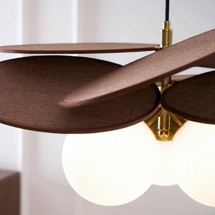 Orrise Artistic Layered Petal Pendant Light - Natural Inspired Lamp for Entryway and Bedroom HL2317