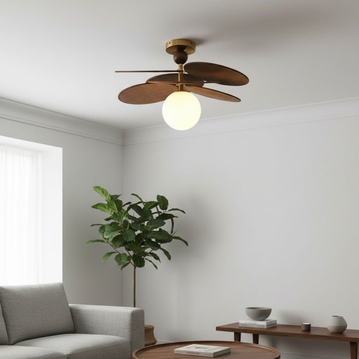 Orrise Overlapping Blade Design Ceiling Light – Contemporary Decorative Light for Interiors HL2315