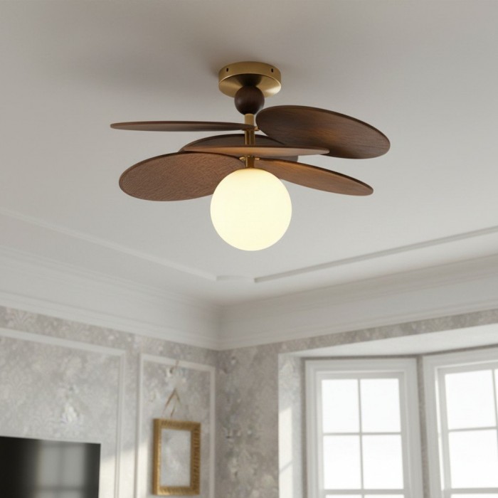 Orrise Overlapping Blade Design Ceiling Light – Contemporary Decorative Light for Interiors HL2315