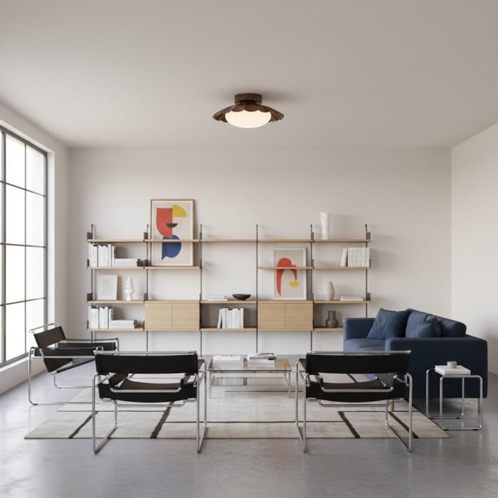 Pluvoria Modern Minimalist Scalloped Clouds Ceiling Light - Sleek Ceiling Lamp with Clean Lines HL2328