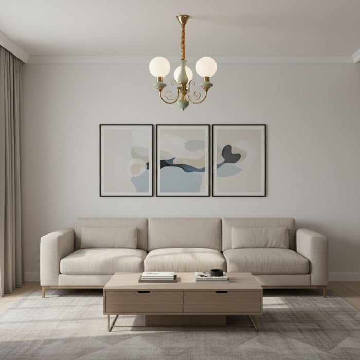 Radiara Kronleuchter – Modernes Luxus-Design mit geschichteten Steinscheiben für Ess- und Wohnbereich HL2327