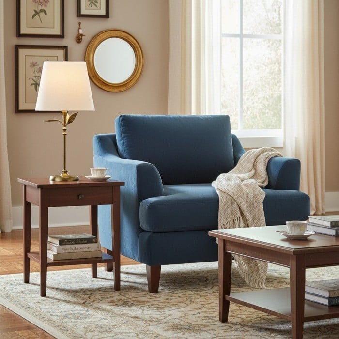 Roven Vintage Forged Iron Table Lamp - Botanical Pattern and Soft Linen Glow for Modern Interiors HL2277