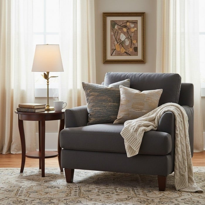 Roven Vintage Forged Iron Table Lamp - Botanical Pattern and Soft Linen Glow for Modern Interiors HL2277