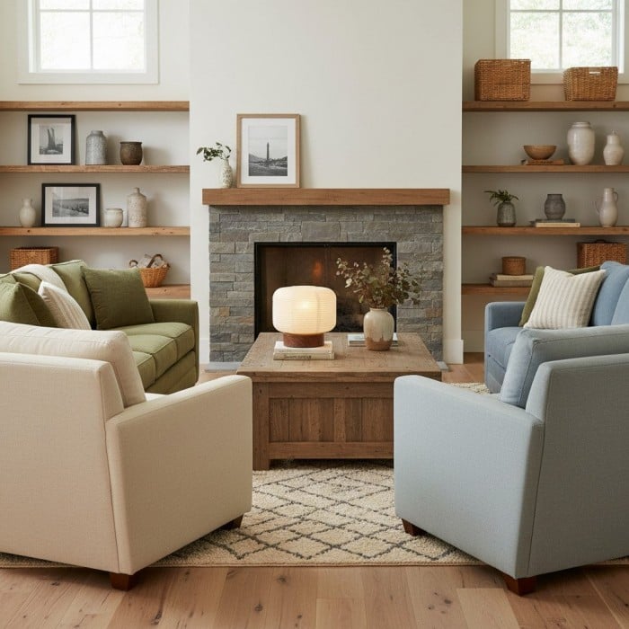 Lampa stołowa Tivo z japońskim prążkowanym abażurem – minimalistyczna lampa papierowa z podstawą z drewna HL2383