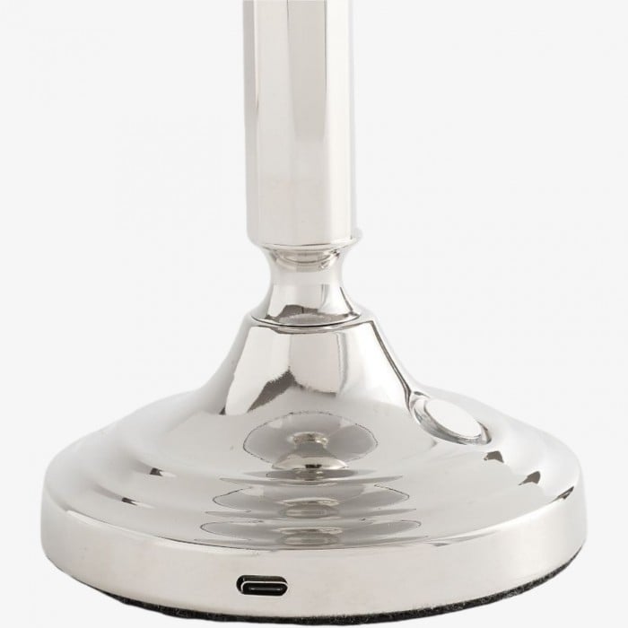 Bezprzewodowa lampa stołowa Trova o rzeźbiarskiej sylwetce – nowoczesne, przenośne oświetlenie do salonów i sypialni HL2391