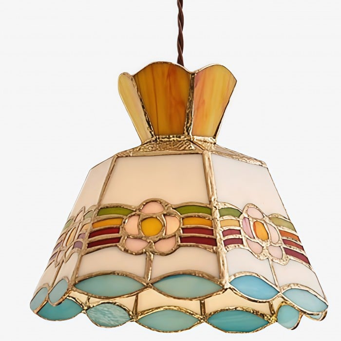 Vintagia Decorative Glass Pendant Light – Vintage Hanging Lamp for Dining Room and Living Space HL2344