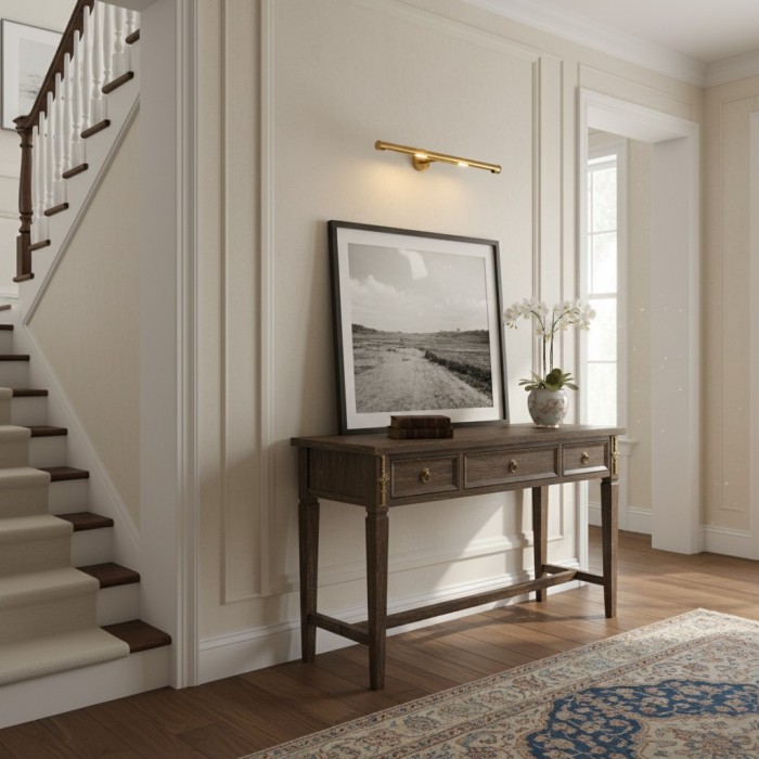 Lampa ścienna Aurix Art Light – postarzana lampa do podświetlania płócien HL2377