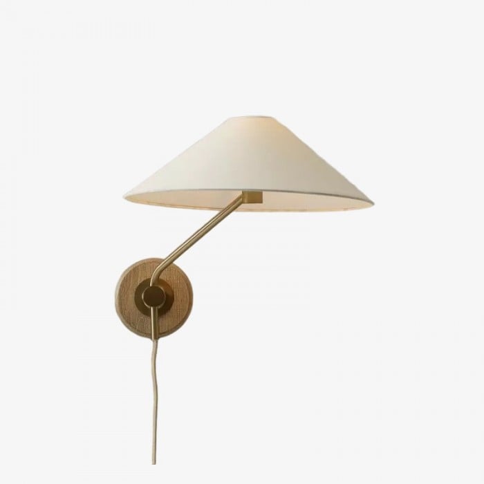 Lampada con paralume conico girevole Ivoryne - Adatta per angoli di lettura moderni HL2312