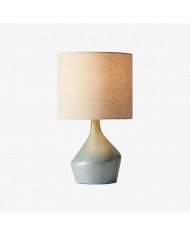 Mello Contemporary Table Lamp - Textured Ceramic Base for Living Room and Office HL2287
