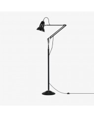 Lámpara de pie minimalista acanalada Tivo: base sencilla de madera maciza con pantalla de papel, ideal para salón y dormitorio