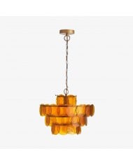 Moliro vågig taklampa - Modern vågig belysning för matsal HL2311