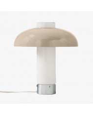 Bezprzewodowa lampa stołowa Trova o rzeźbiarskiej sylwetce – nowoczesne, przenośne oświetlenie do salonów i sypialni HL2391