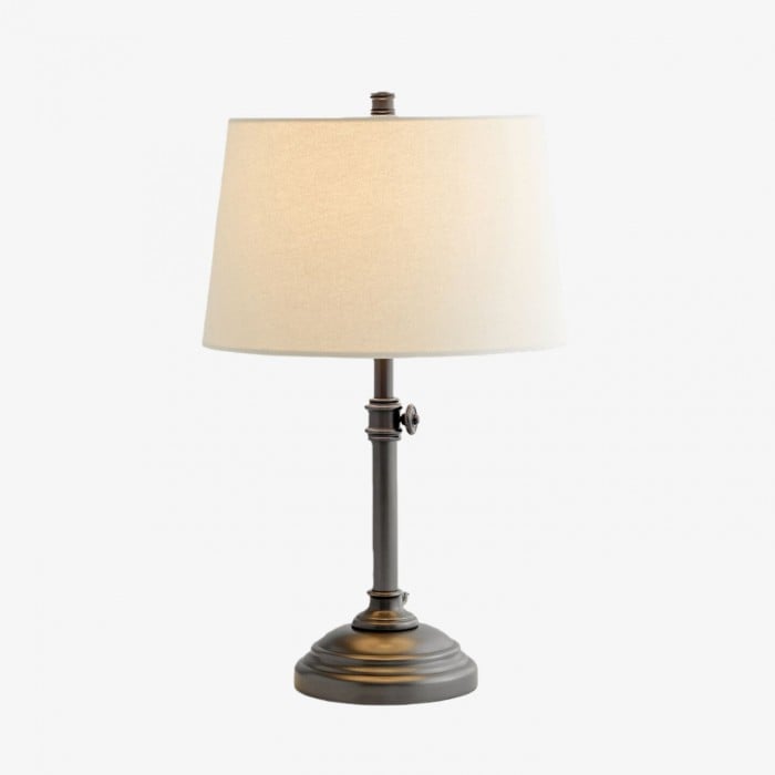 Nera USB Table Lamp – Adjustable Height Sleek Metal Modern Lamp for Office and Living Room HL2397