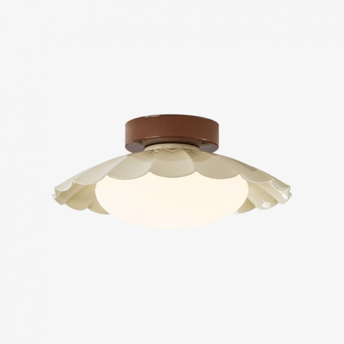 Pluvoria Modern Minimalist Scalloped Clouds Ceiling Light - Sleek Ceiling Lamp with Clean Lines HL2328