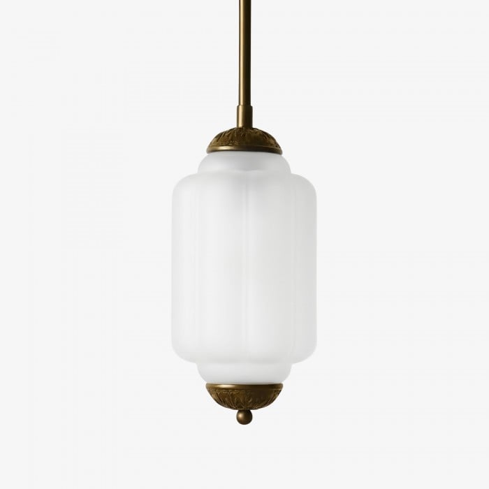 Eloise Vintage Glas-Kronleuchter – Milchglas Home Accent HL1651