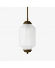 Lámpara colgante de cristal opalino multipantalla - Lámpara colgante en racimo HL1780