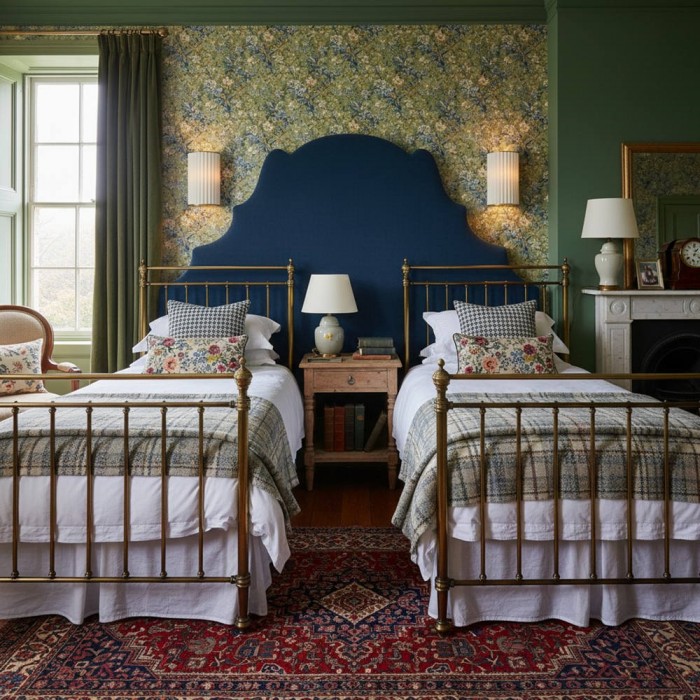 Applique murale festonnée Duova - Laiton antique et tissu en lin, idéale pour le salon et la chambre HL1909