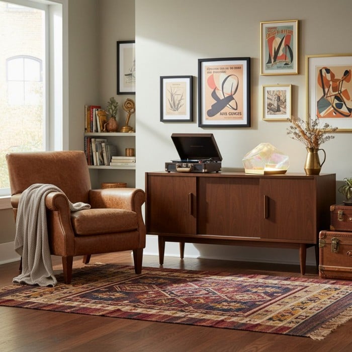 Nera bordslampa i glas med ädelsten - skimrande glasskärm med antik mässingsbas för vardagsrumsdekor HL2395