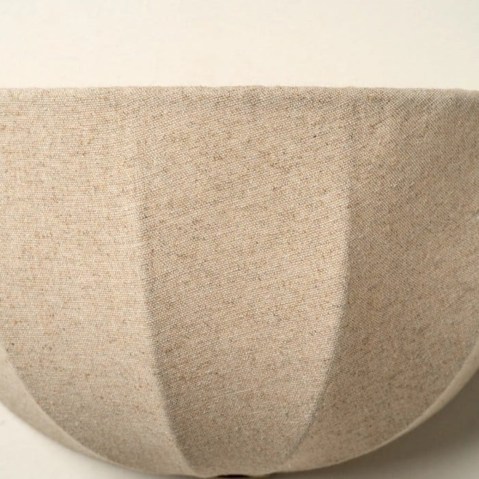 Loomis Wandleuchte mit Art-Deco-Leinenschirm, moderne Wandleuchte für Wohnzimmer und Flur HL2406