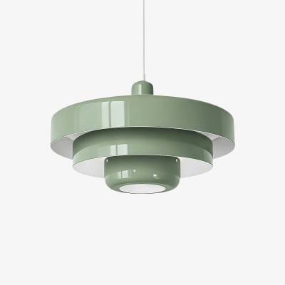 Suspension Macaron Disc - Lampe Suspendue Nordique Multicouche en Métal pour Cuisine HL179