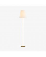 Lámpara de pie TF Jamelia con vitral - Pantalla de mosaico en tonos joya - Lámpara de pie decorativa con acabado de columna