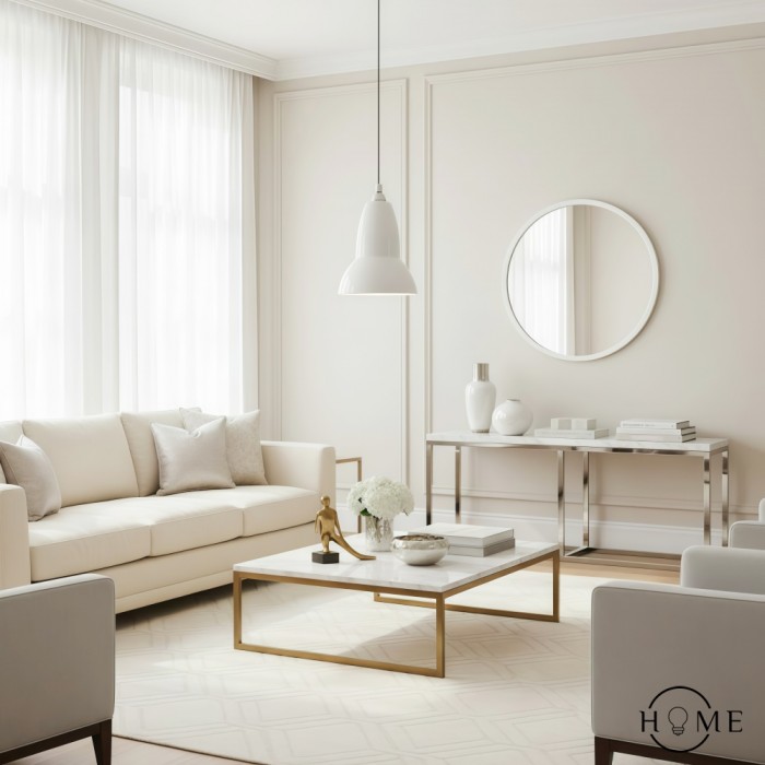 Minimalistyczna metalowa lampa wisząca Modryx – klasyczna lampa wisząca do salonu HL2336